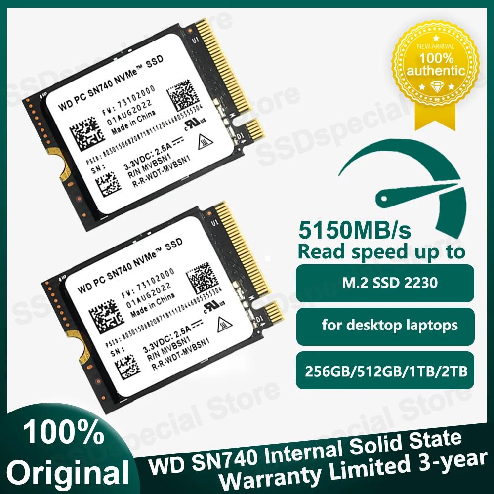 WD   SN740 512GB M.2 SSD 2230, 1TB NVMe PCIe Gen 4x4 2TB SSD, ũμƮ ǽ X ǽ Ʈ 3  ũ